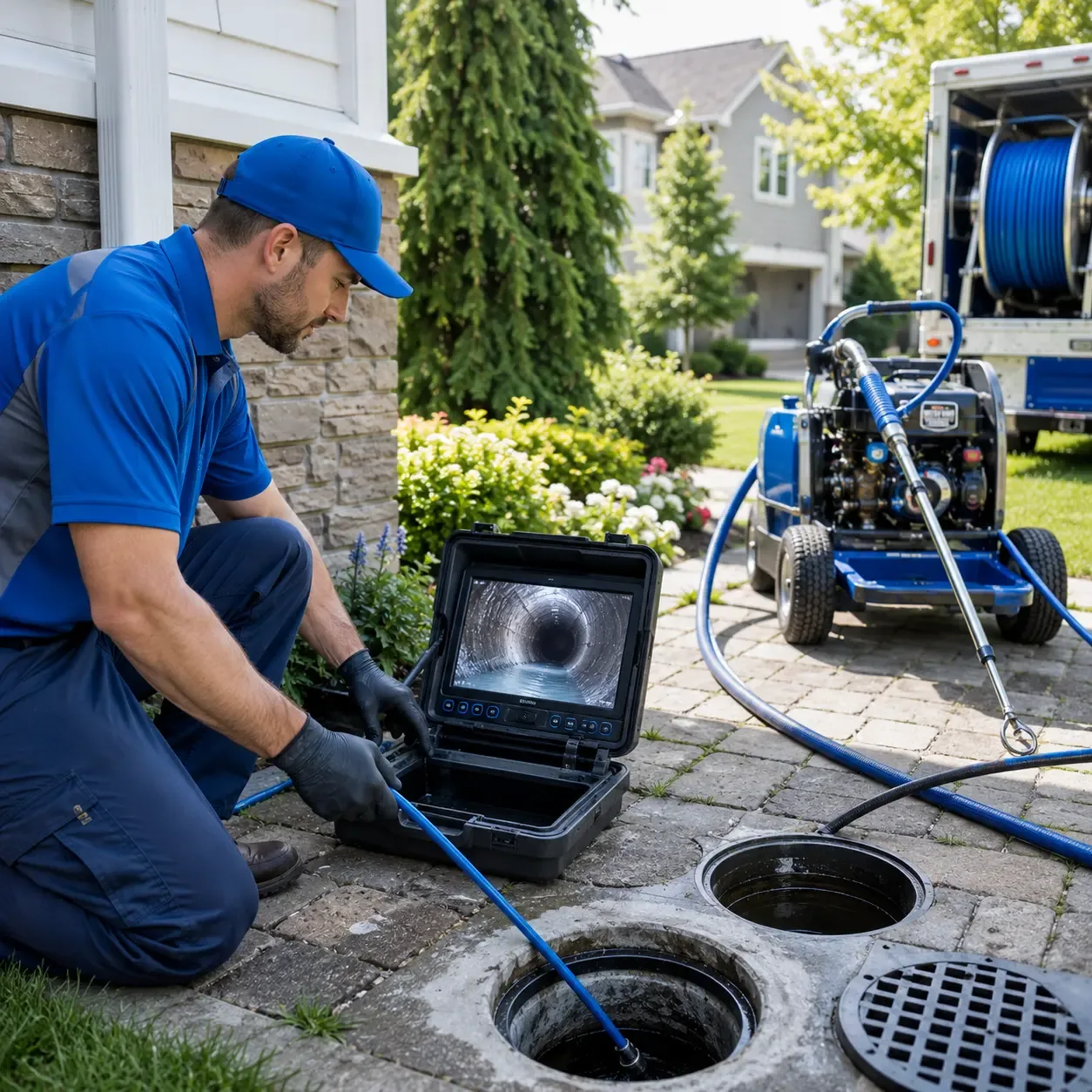 Outdoor drain cleaning professionals serving Marathon, WI